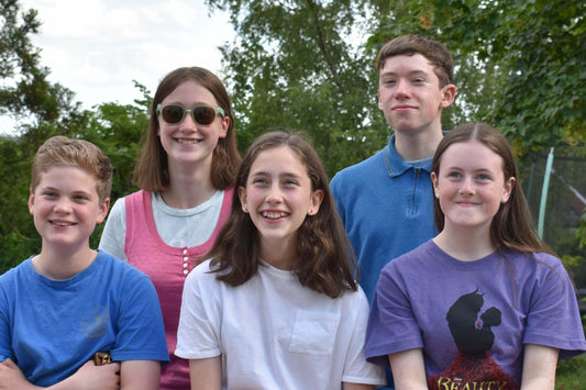 Young people who are models for Futliit LED backpacks